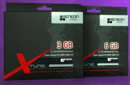 Qimonda XTUNE DDR3-1600 Triple Channel Kits